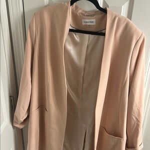 Calvin Klein Women's Blazer - Soft Peach